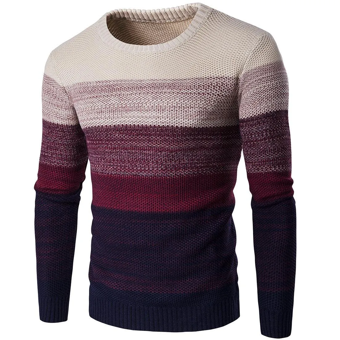 Men's Wide Band Striped Sweaters