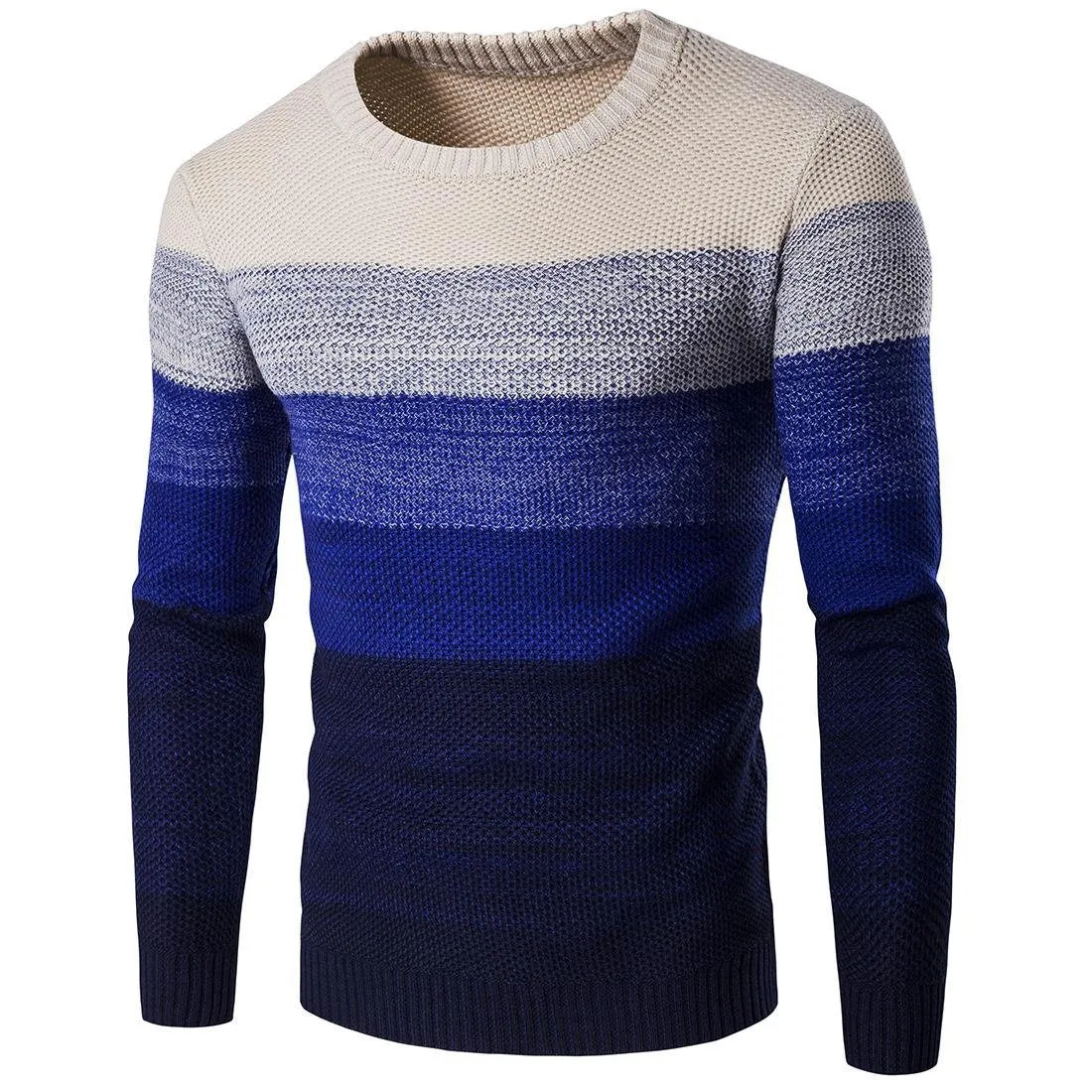 Men's Wide Band Striped Sweaters