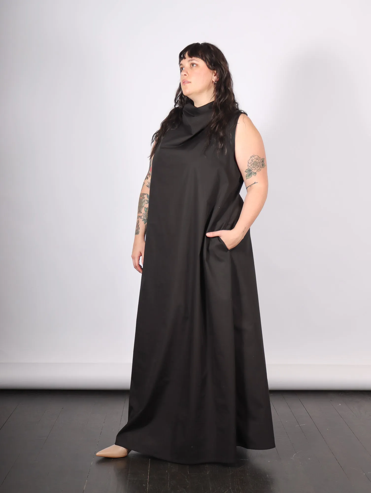 Minna Sleeveless Dress in Black by Marcella