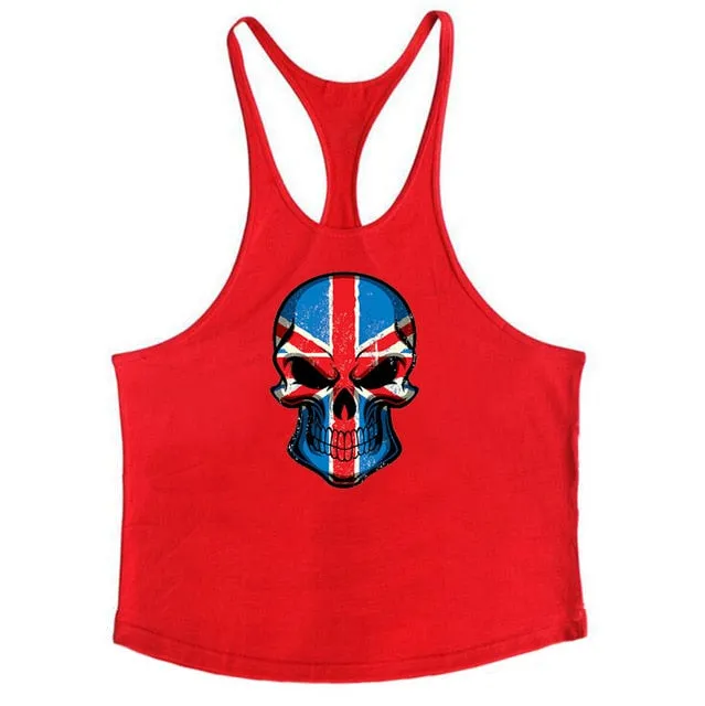 Muscleguys Cotton Gyms Tank Tops Men Sleeveless Tanktops