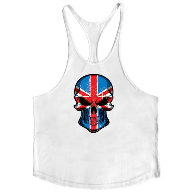 Muscleguys Cotton Gyms Tank Tops Men Sleeveless Tanktops