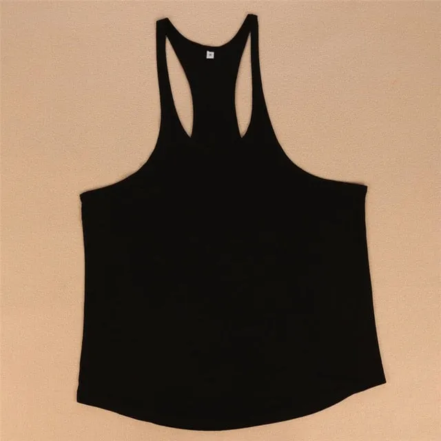 Muscleguys Cotton Gyms Tank Tops Men Sleeveless Tanktops