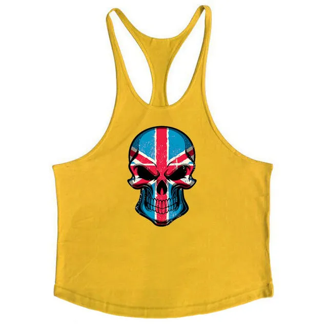 Muscleguys Cotton Gyms Tank Tops Men Sleeveless Tanktops