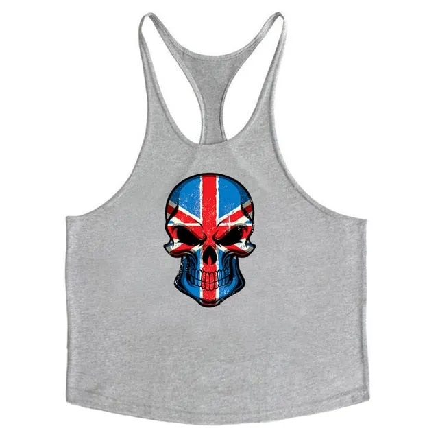 Muscleguys Cotton Gyms Tank Tops Men Sleeveless Tanktops