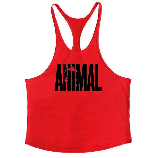 Muscleguys Cotton Gyms Tank Tops Men Sleeveless Tanktops