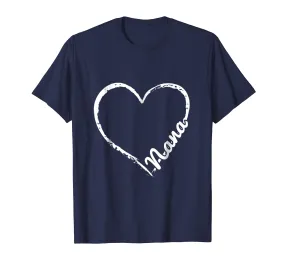 Nana Heart Shirt Light Mother Day Gift From Inside My Heart