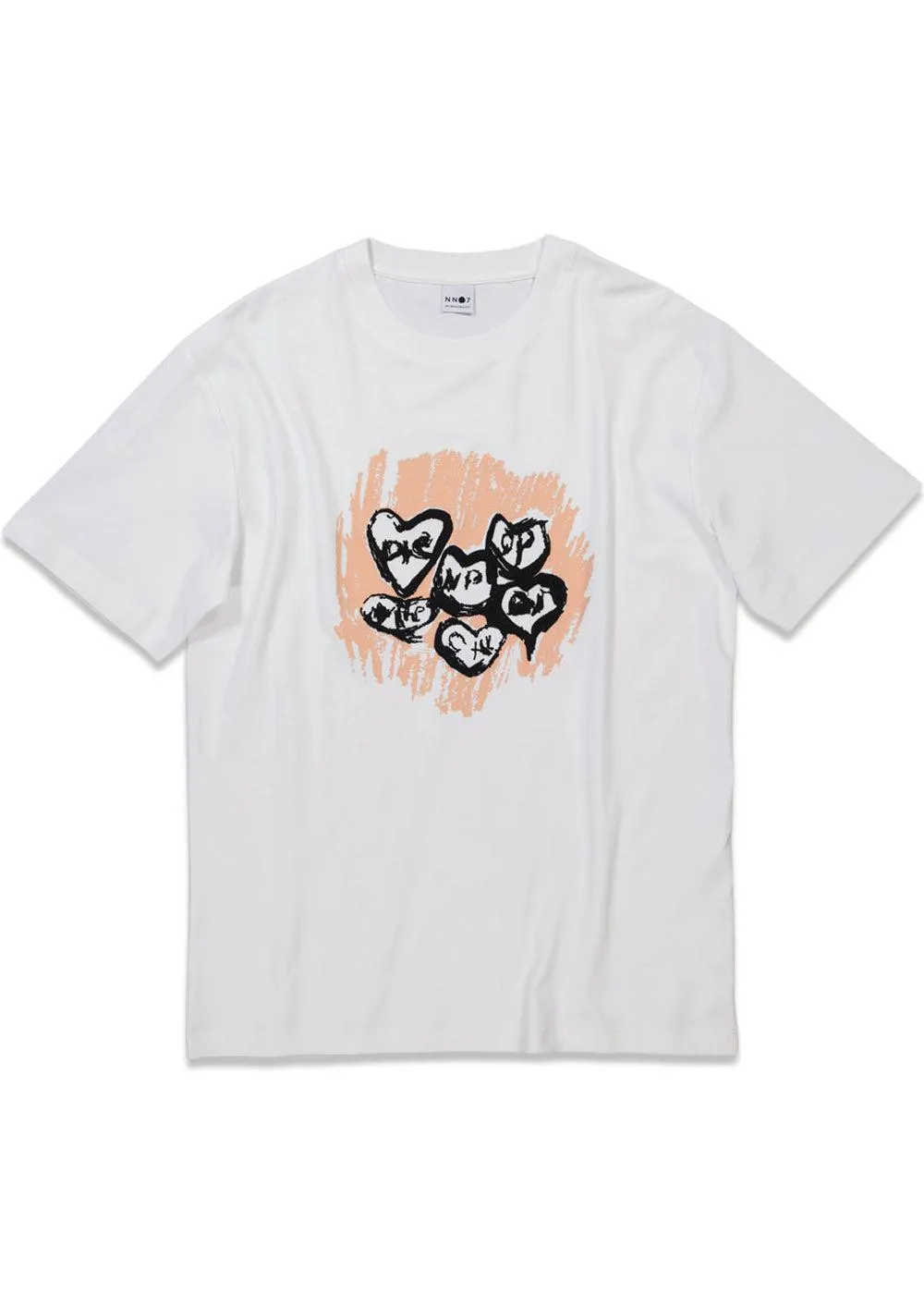 Nat Print Tee 3485 - White