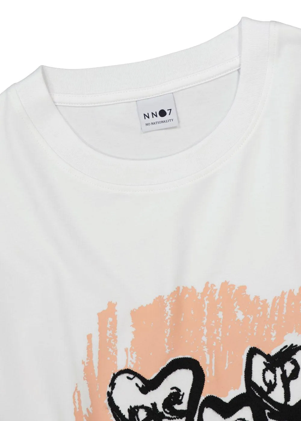 Nat Print Tee 3485 - White