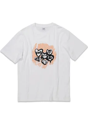 Nat Print Tee 3485 - White