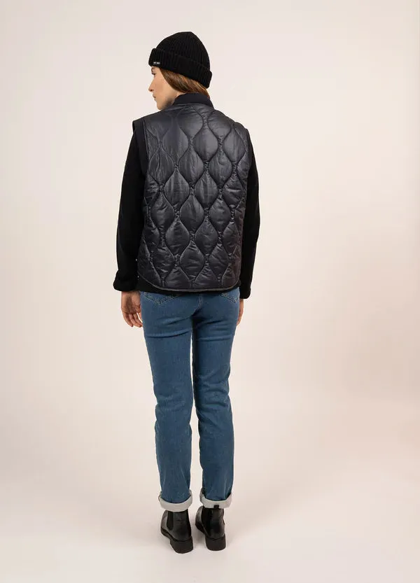 NEW MAELIE Navy Quilted Vest