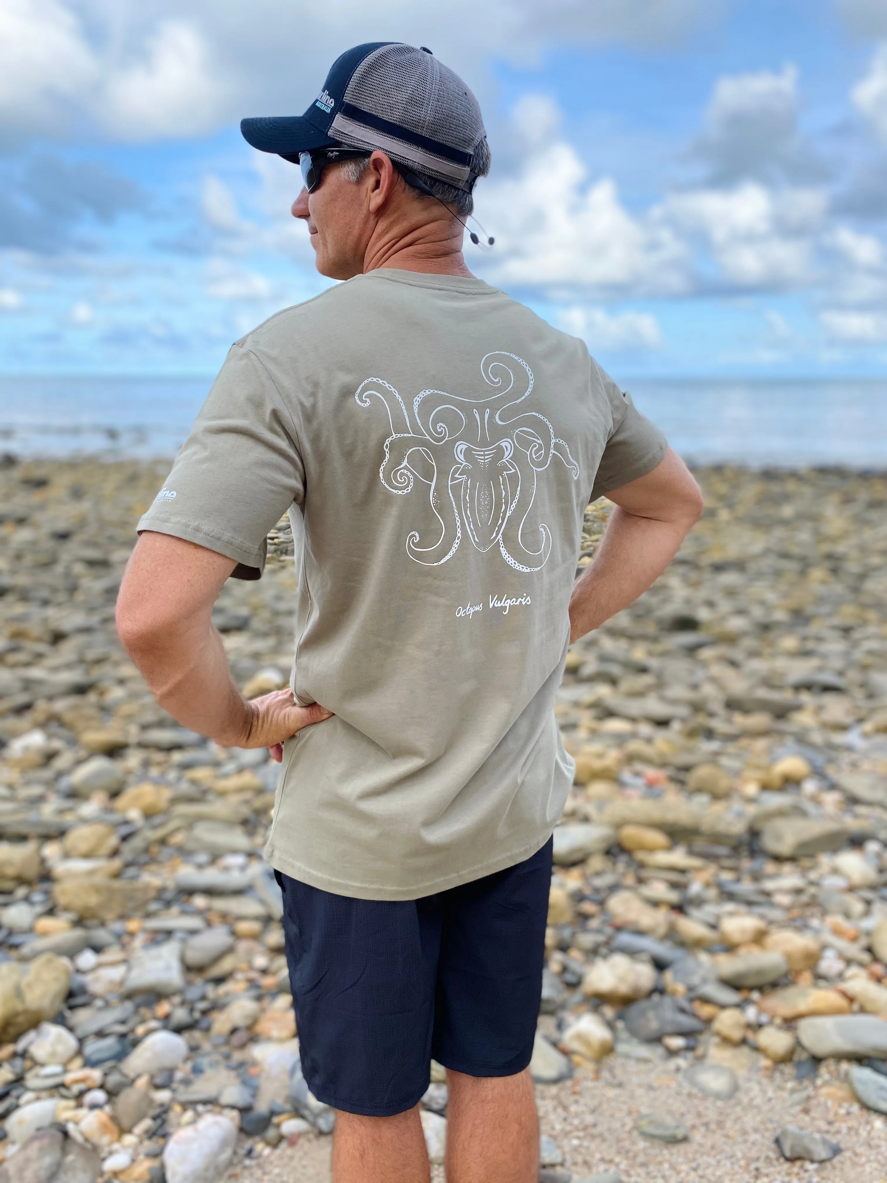 Octopus T-shirt - Brown