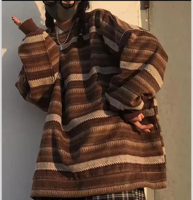 Oversized Striped Sweater