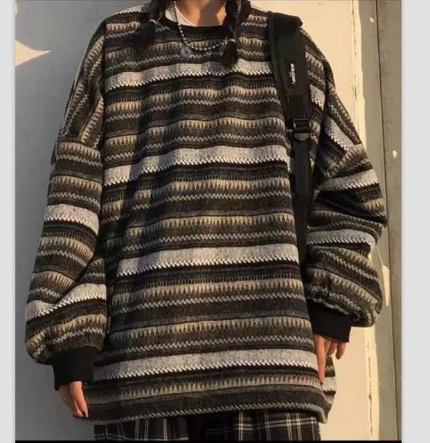 Oversized Striped Sweater