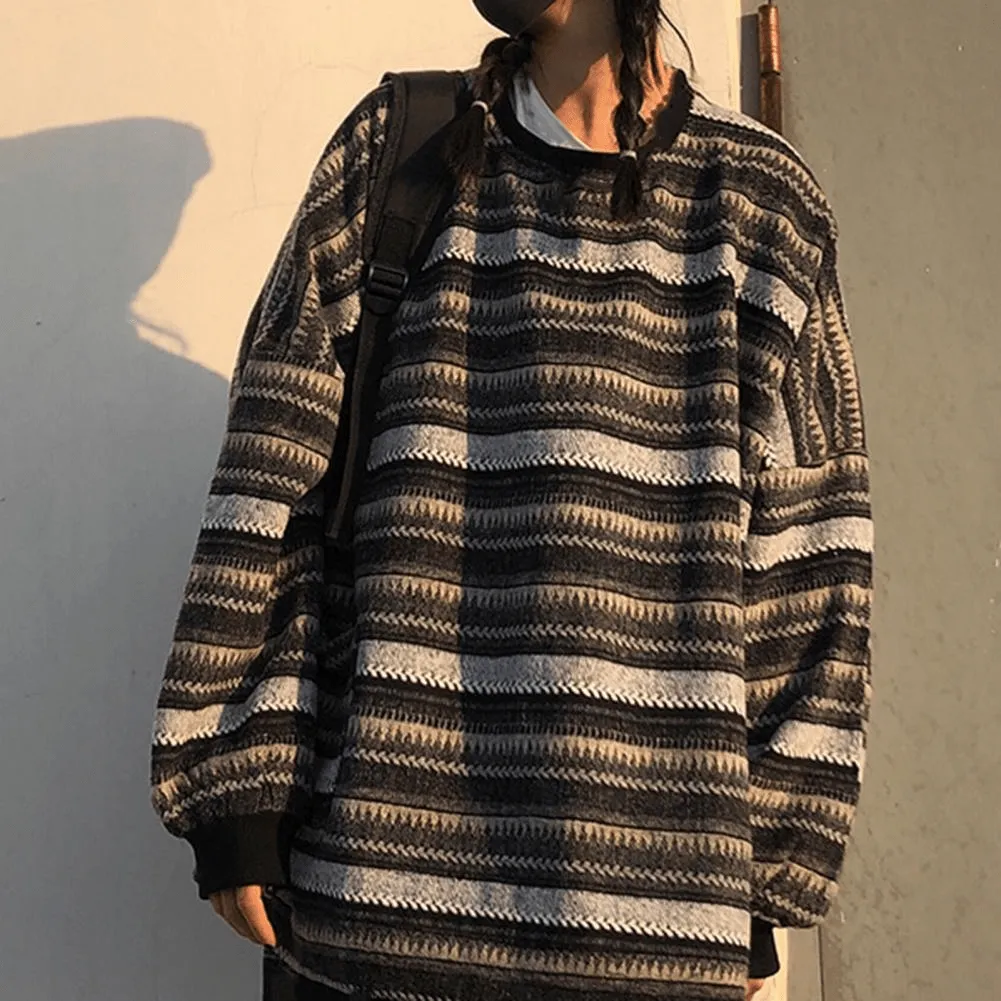 Oversized Striped Sweater