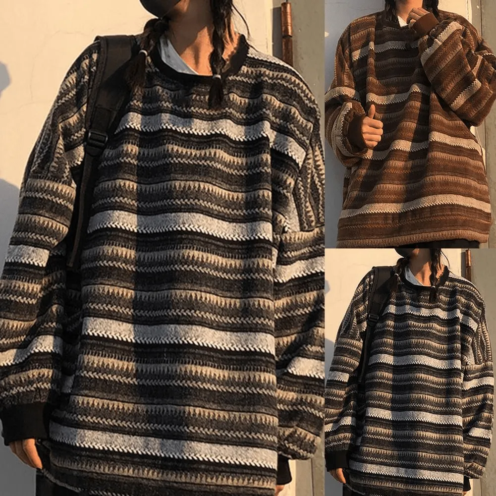 Oversized Striped Sweater