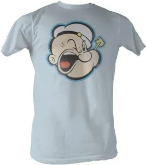 Popeye The Sailorman Head Color Distressed T-shirt