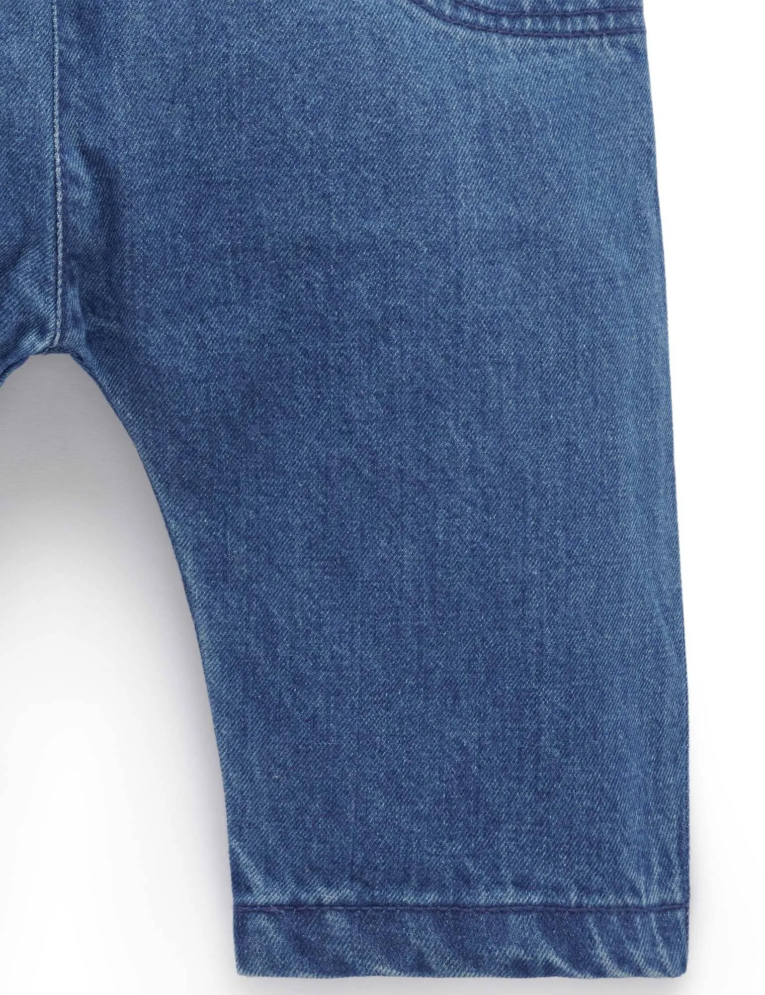 Purebaby - Slouchy Chambray Pants | Mid Denim