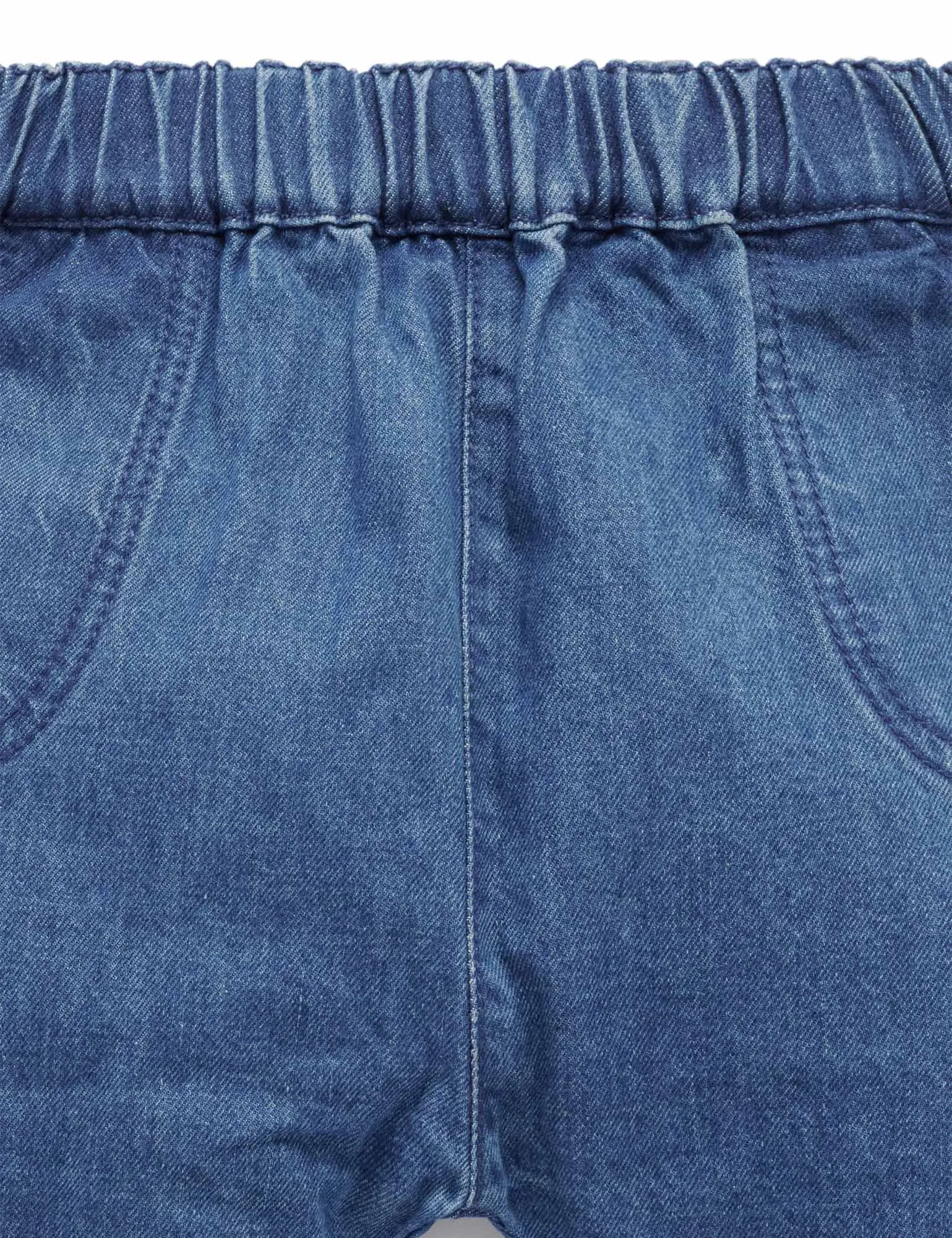 Purebaby - Slouchy Chambray Pants | Mid Denim
