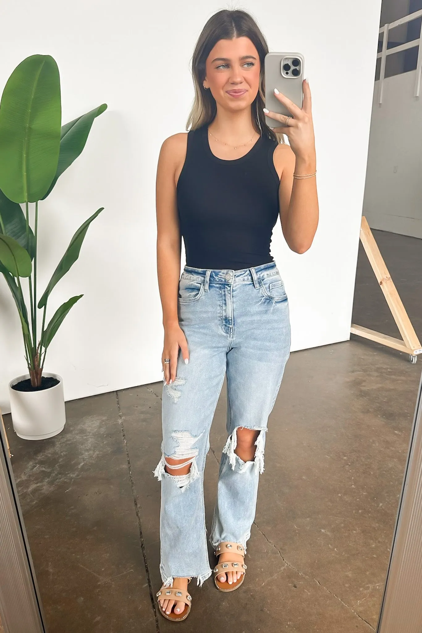 Quin Ribbed Knit Tank Top - FINAL SALE
