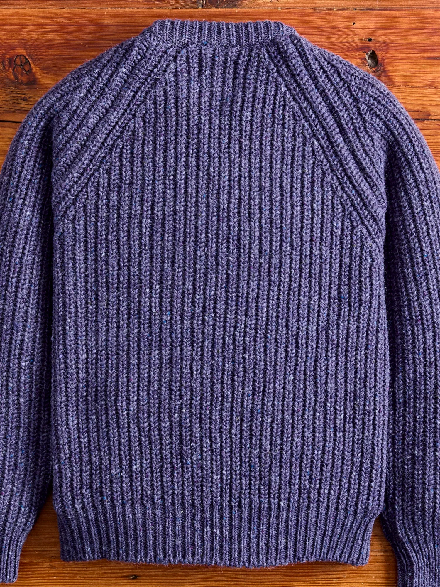 "Taste Of The Future" Wool Knit Sweater in Violet Dreams