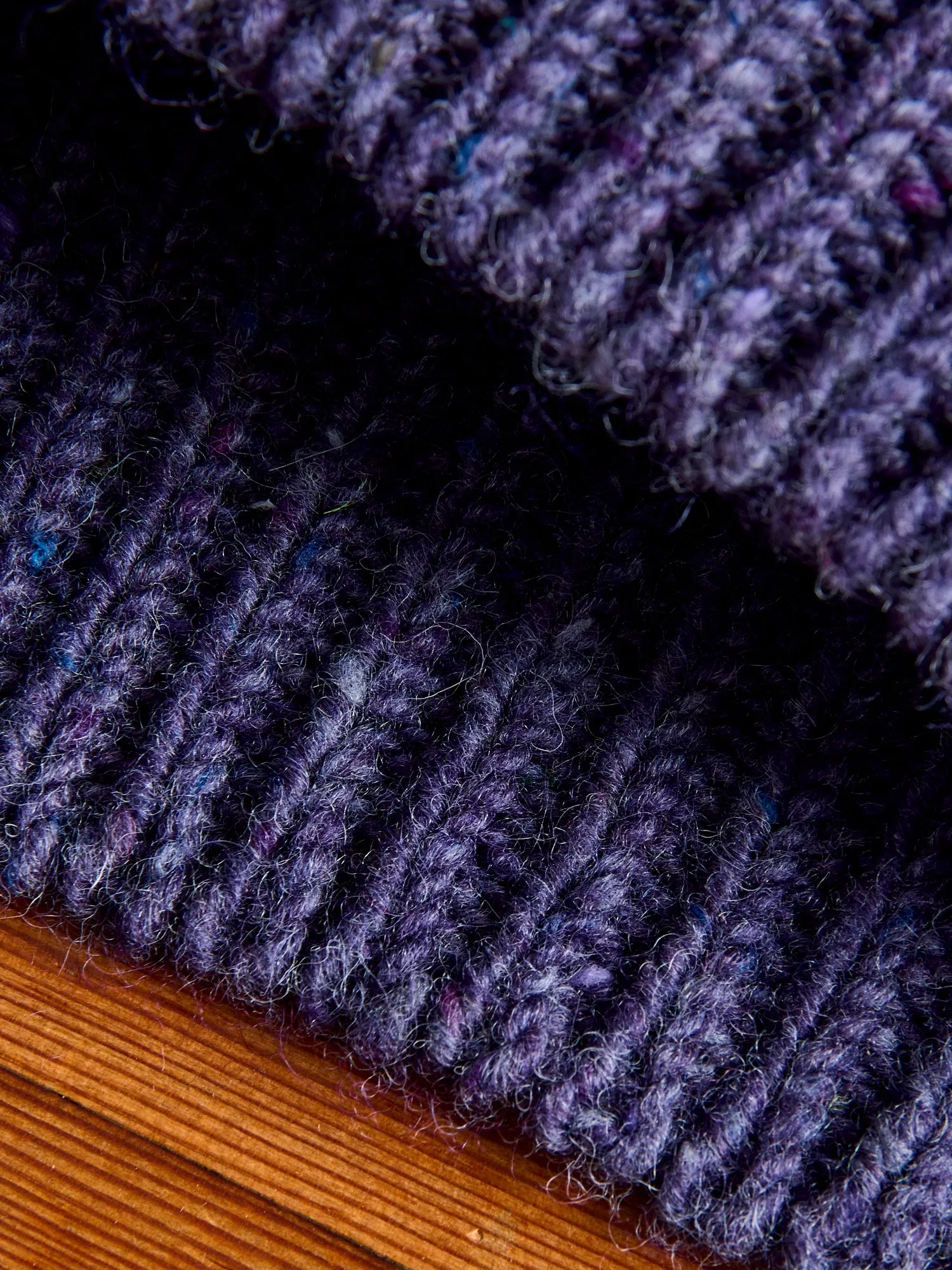 "Taste Of The Future" Wool Knit Sweater in Violet Dreams