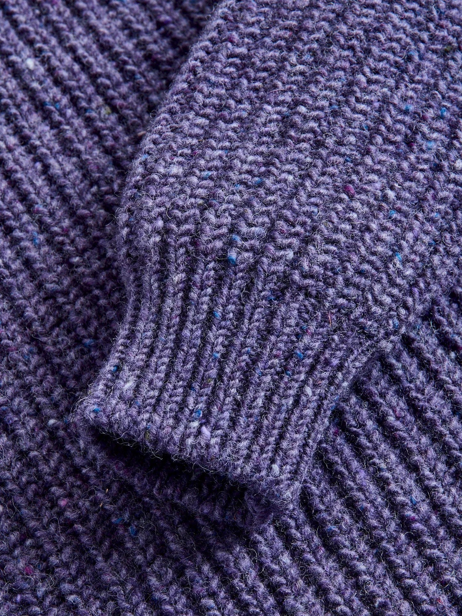 "Taste Of The Future" Wool Knit Sweater in Violet Dreams