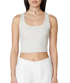 Ribbed Distressed Tank Top
