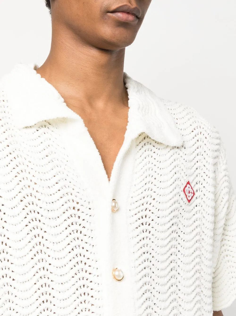 ripple knit shirt