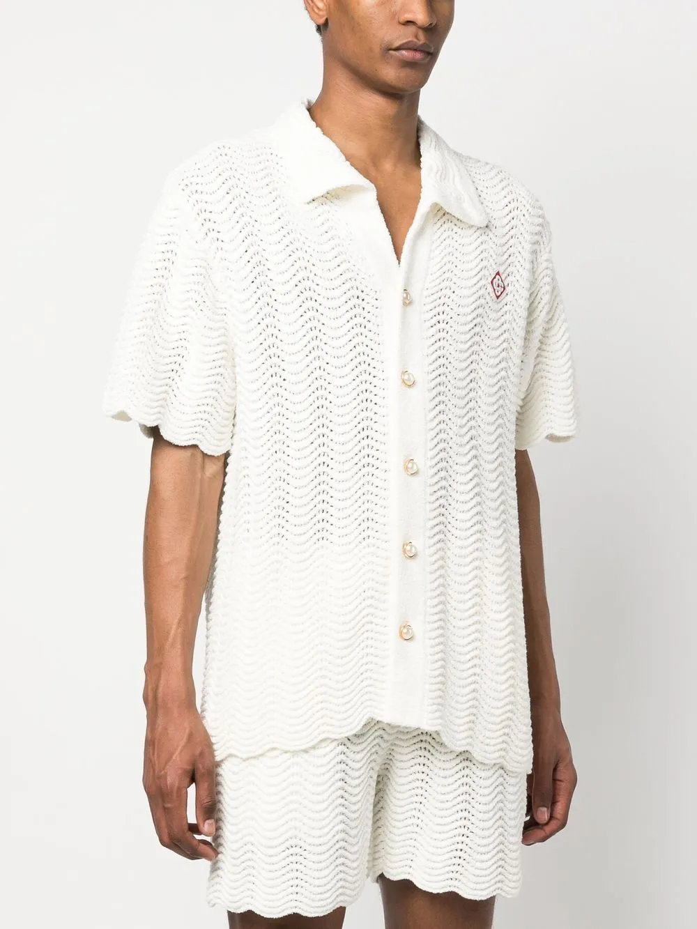 ripple knit shirt