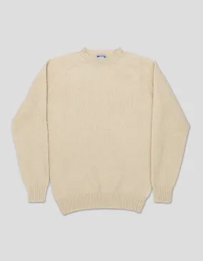 SHAGGY DOG SWEATER CREAM - TRIM FIT