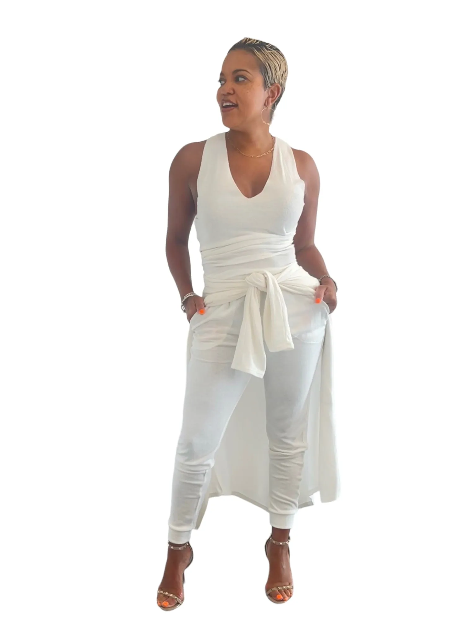 Simple Zen Tank- White