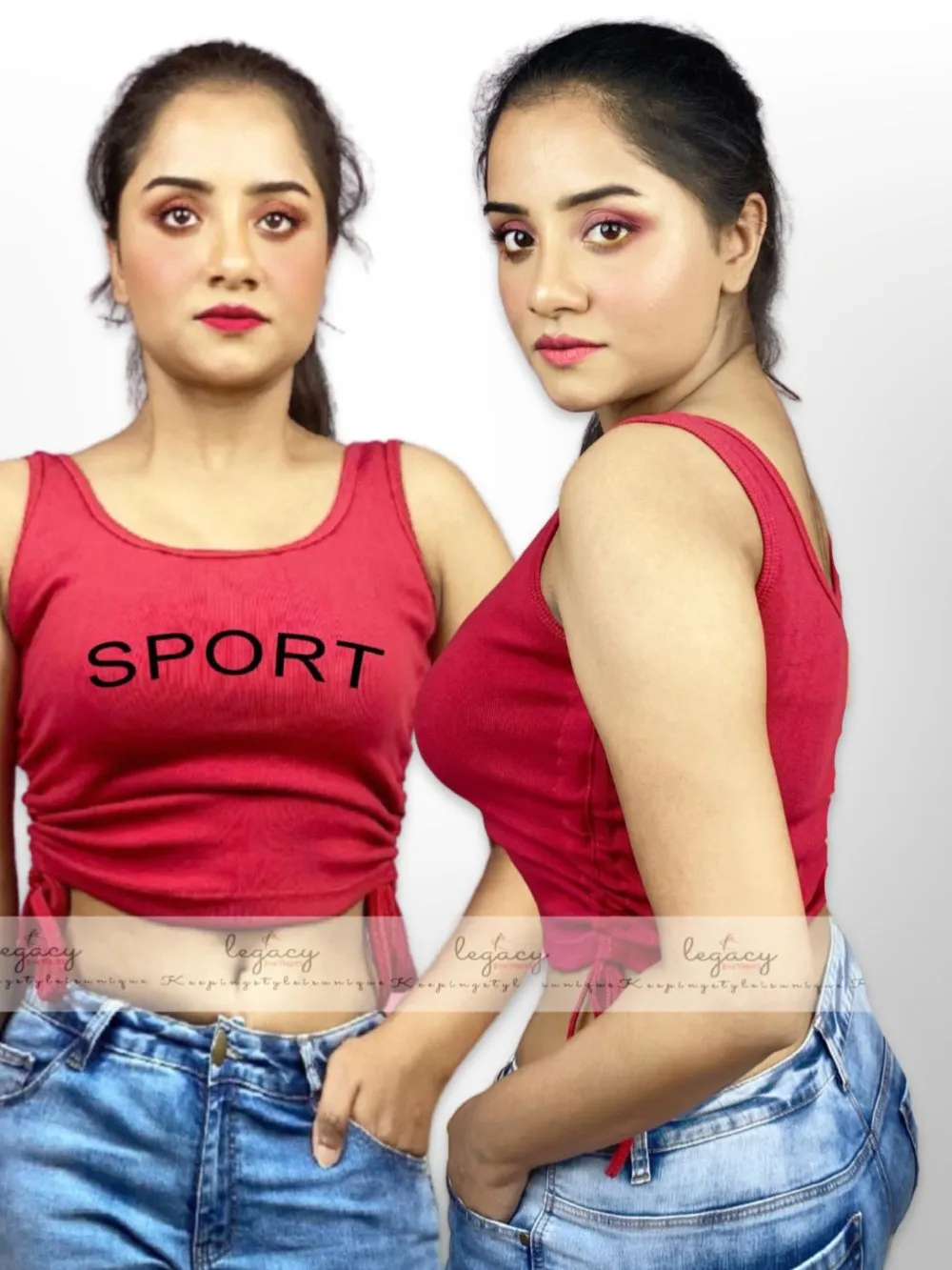 SPORT Printed Womens Soft Undergarments Fashionable TankTop