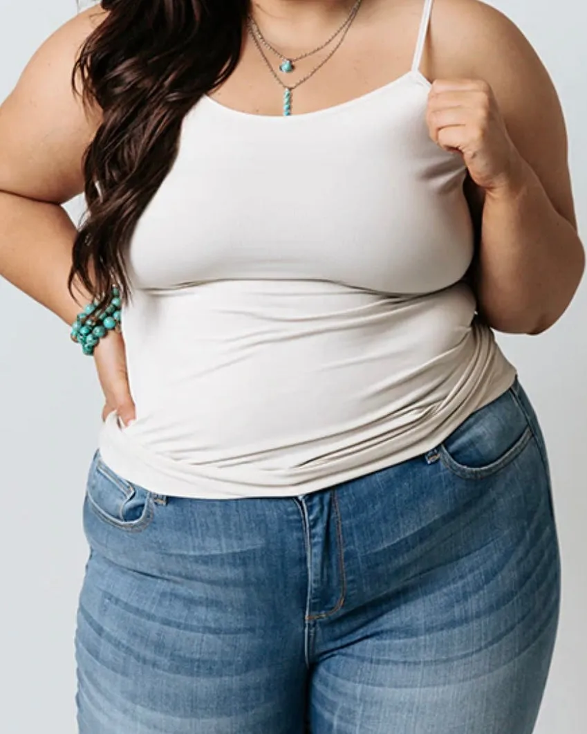 Stretchy Single Strap Tank Top Cami