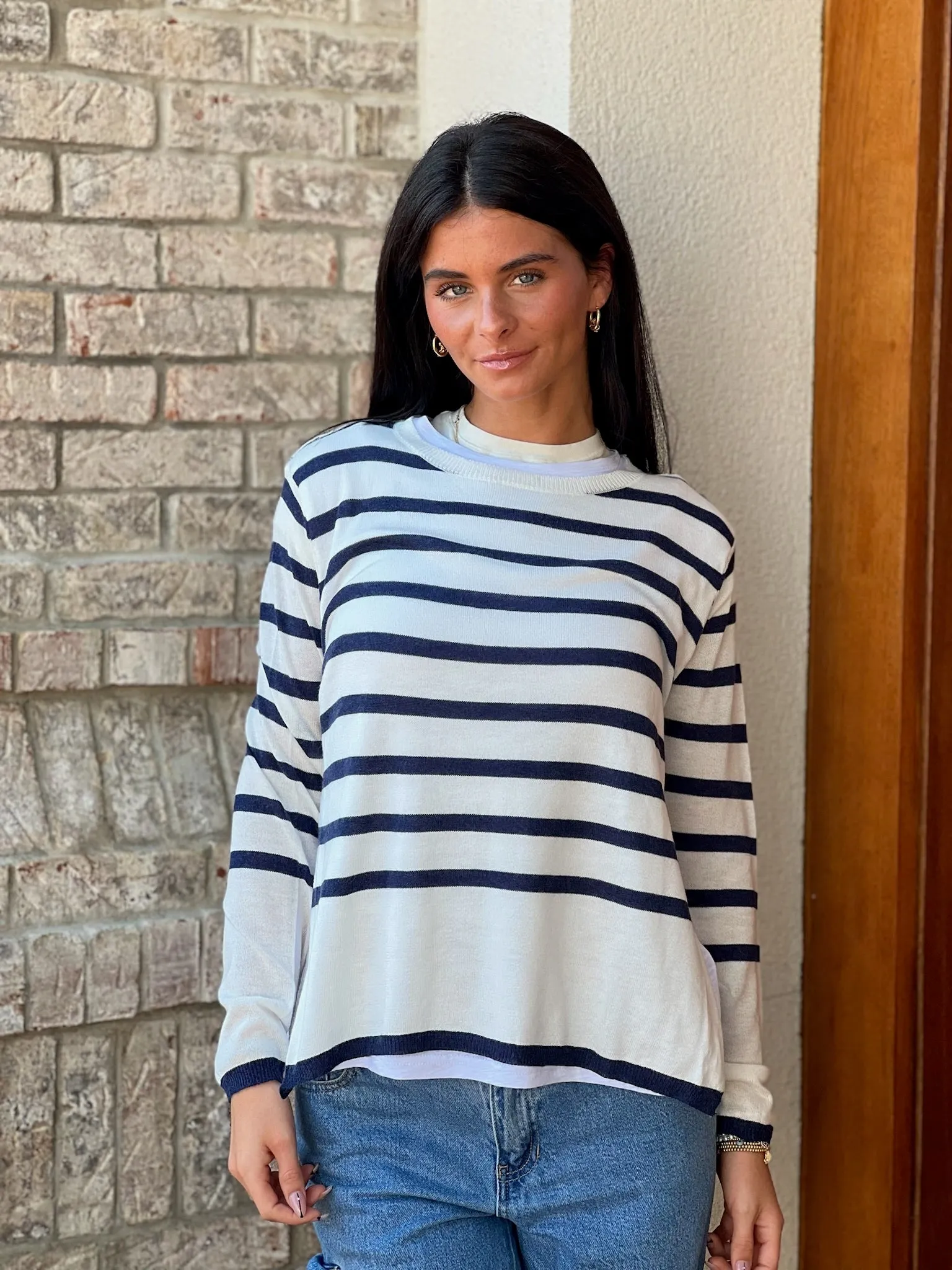 Striped Sweater Top