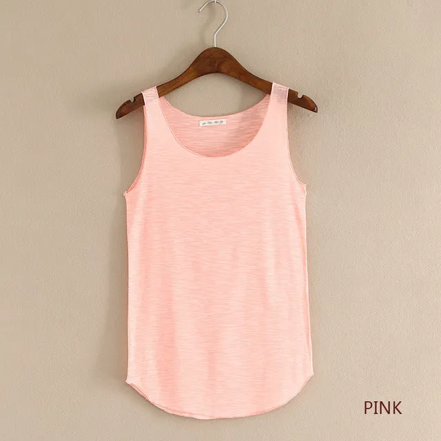 Summer Fashion Fitness O-Neck Slim Tank Top ( Colors Available )