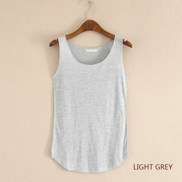Summer Fashion Fitness O-Neck Slim Tank Top ( Colors Available )