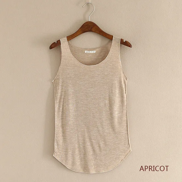Summer Fashion Fitness O-Neck Slim Tank Top ( Colors Available )
