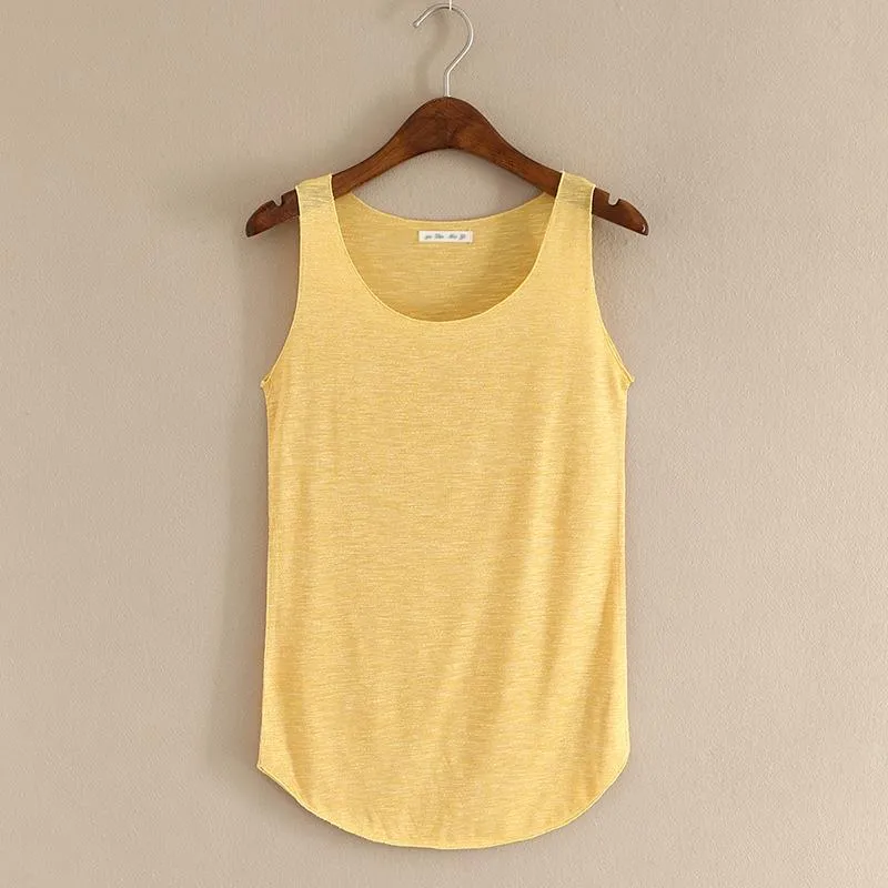 Summer Fashion Fitness O-Neck Slim Tank Top ( Colors Available )