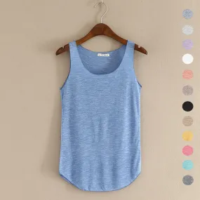 Summer Fashion Fitness O-Neck Slim Tank Top ( Colors Available )