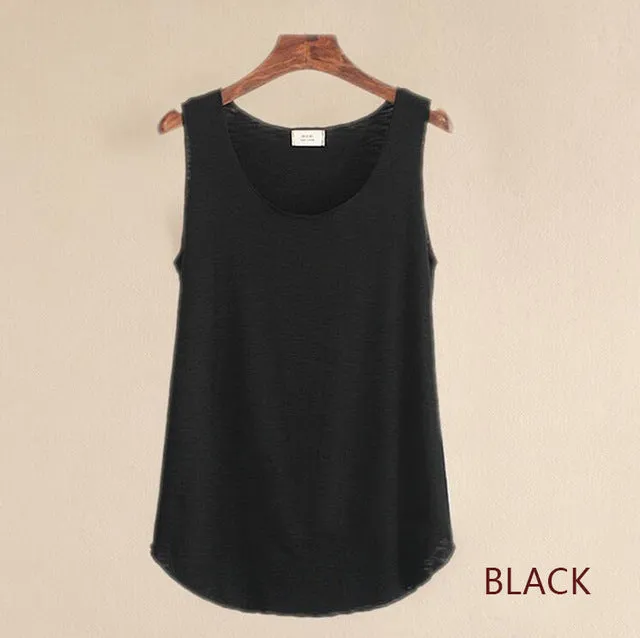 Summer Fashion Fitness O-Neck Slim Tank Top ( Colors Available )