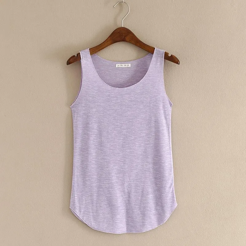 Summer Fashion Fitness O-Neck Slim Tank Top ( Colors Available )