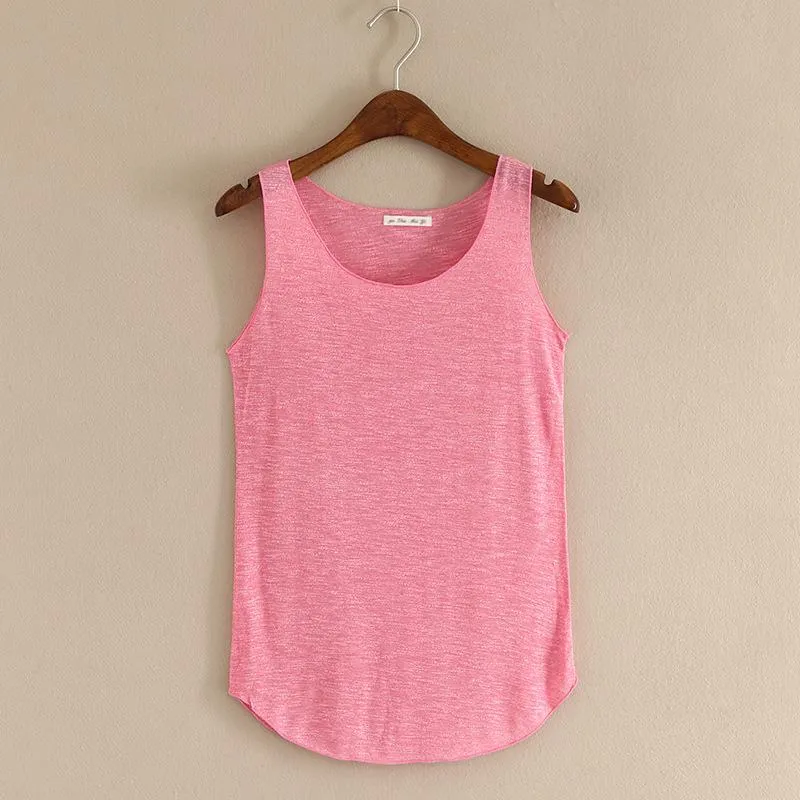 Summer Fashion Fitness O-Neck Slim Tank Top ( Colors Available )