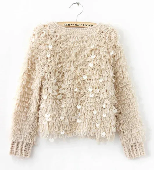 Tassel Sequined Cardigan