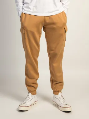 TIMBERLAND WOVEN BADGE CARGO SWEATPANTS