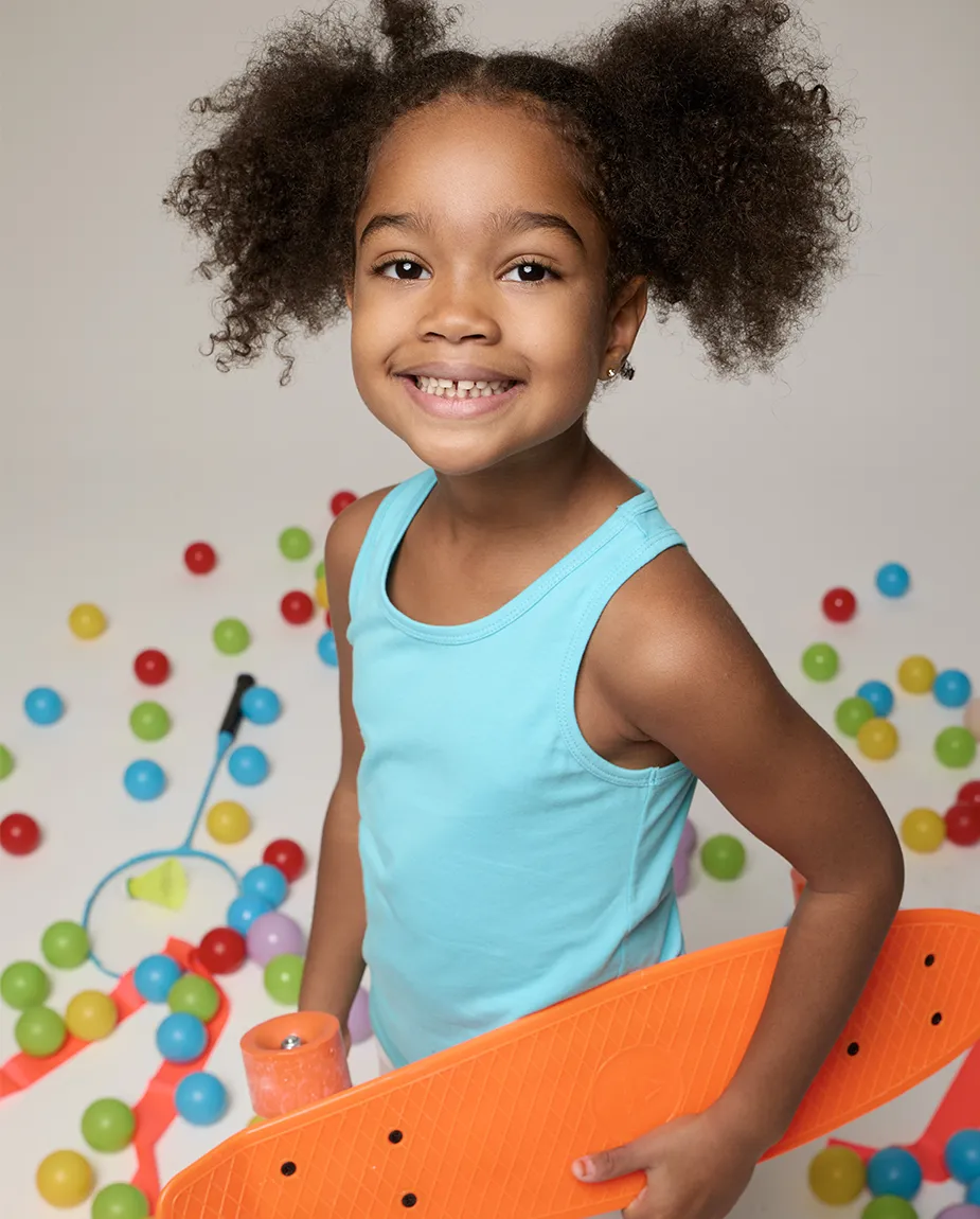 Toddler Cotton Basic Racerback Tanktop