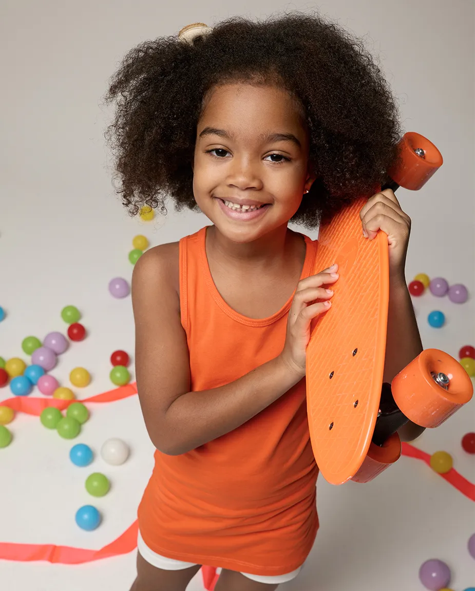 Toddler Cotton Basic Racerback Tanktop
