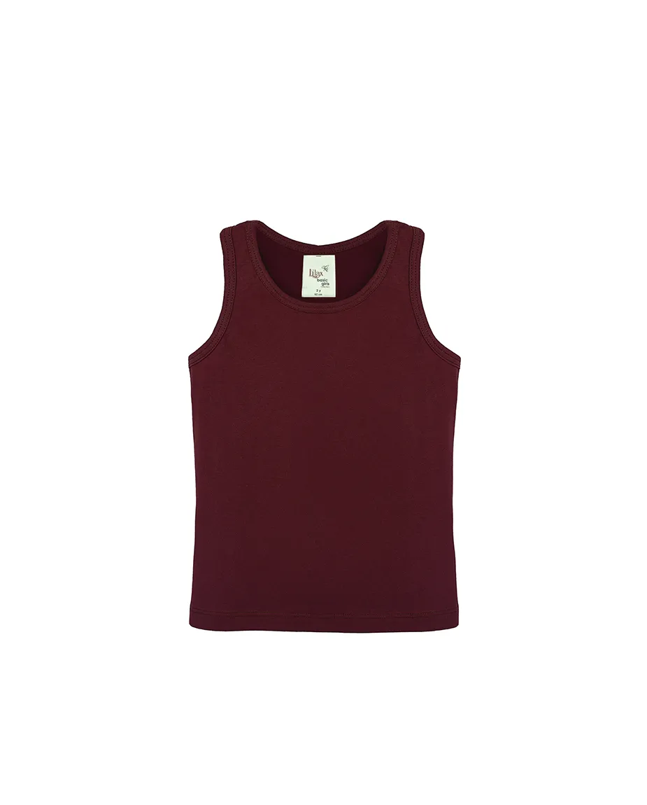 Toddler Cotton Basic Racerback Tanktop