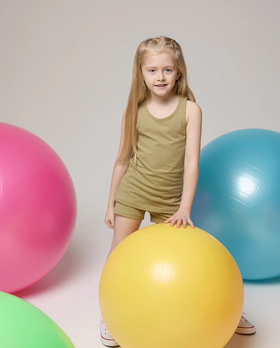 Toddler Cotton Basic Racerback Tanktop