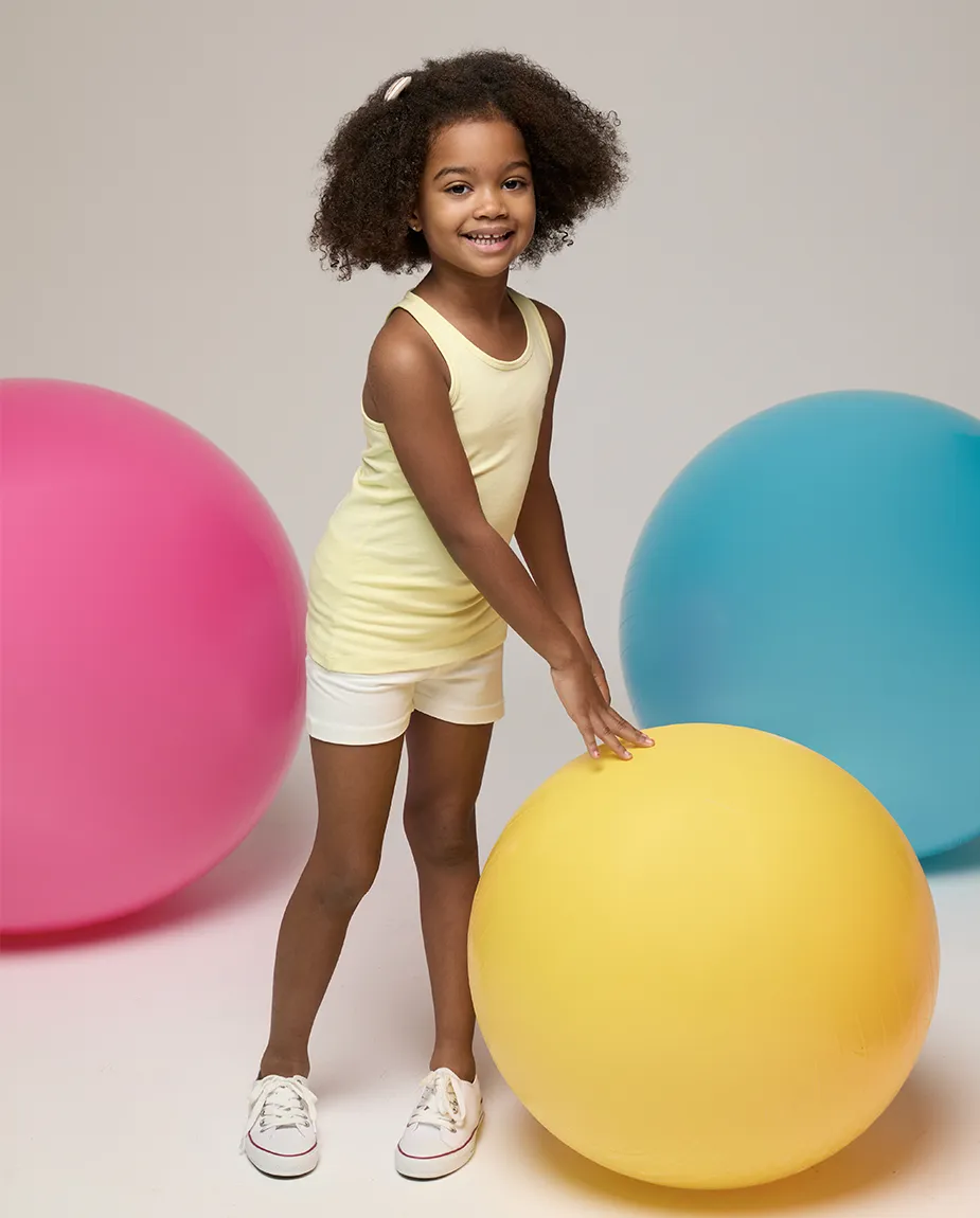 Toddler Cotton Basic Racerback Tanktop