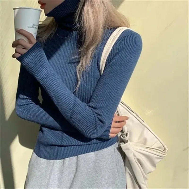 Turtleneck Casual Soft Knit Sweater